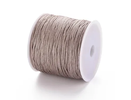 Rola snur nylon pentru bratari grosime 0.8mm nude (100m)