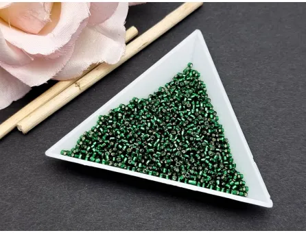 Miyuki delica 11/0 Silver Lined Green (5g)
