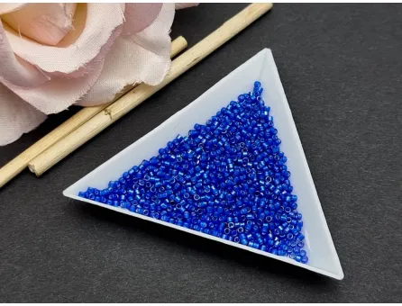 Miyuki delica 11/0 White Lined Cobalt AB (5g)