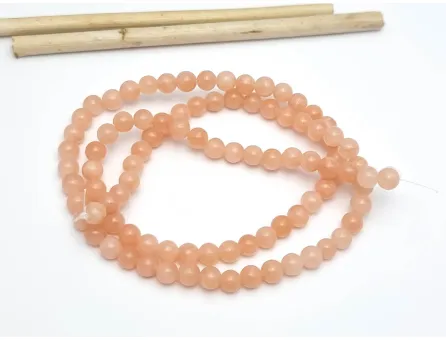 Sirag jad 4mm piersica pastel