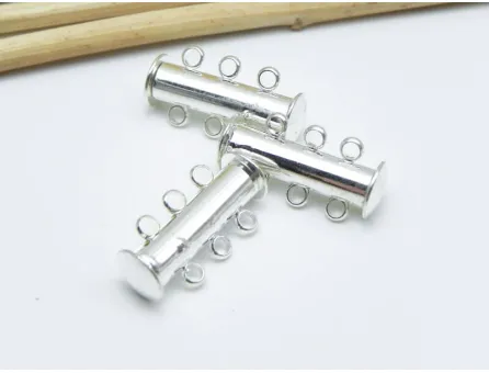 Inchizatoare magnetica cu 3 bucle 21x10x6mm argintiu