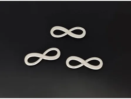 Link infinit 16x6x0.4mm argint 925 (1buc)