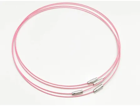 Baza colier cu inchizatoare grosime 1mm roz