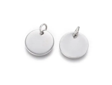 Charm otel inoxidabil banut cu za 12mm