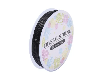 Elastic negru grosime 0.8mm (10m)
