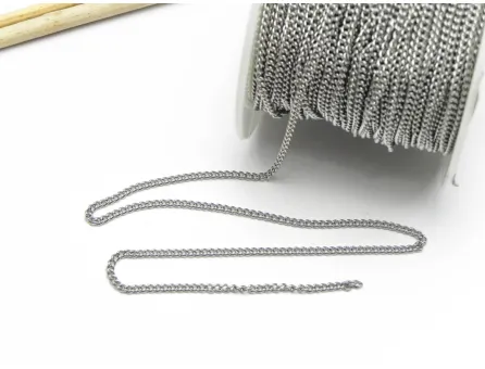 Lant otel inoxidabil 2.5x2x0.5mm (1m)