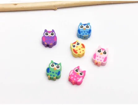 Margele fimo 9x10mm mix bufnite (10buc)