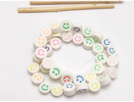 Sirag margele fimo 8~10mm smiley
