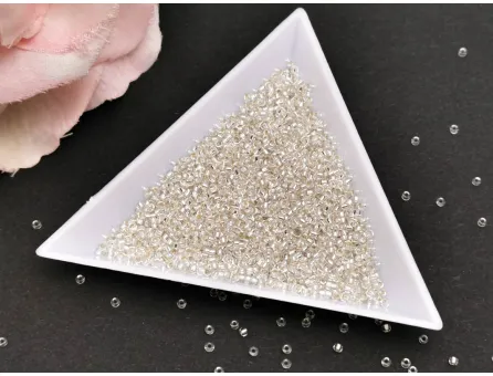 Miyuki Rocailles Rotunde 15/0 Silver Lined Crystal (10g)