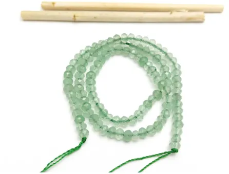 Sirag jad rondel 4x3mm verde salvie