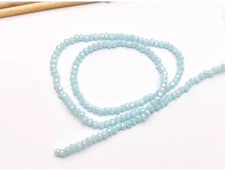 Margele cristal rondel 3x2mm azurin opac lustered (sirag)