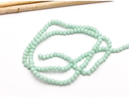 Margele cristal rondel 3x2mm mint opac (sirag)