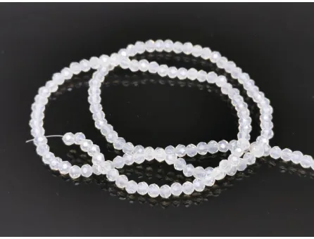 Margele cristal rondel 3x2mm opal lustered (sirag)