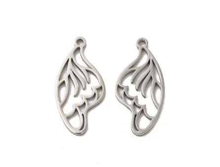 Charm otel inoxidabil aripa 25x12x1mm