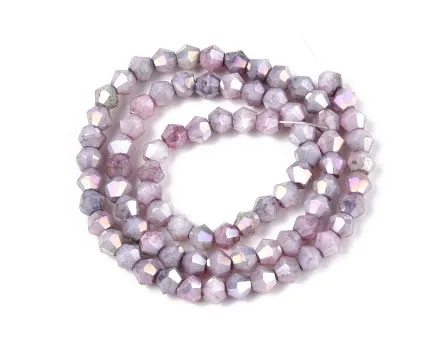 Margele cristal biconic electroplacat 4mm mov lavanda lustered (sirag)