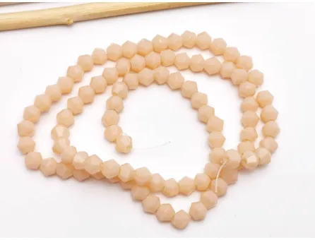 Margele cristal biconic 4mm silk crem opac (sirag)