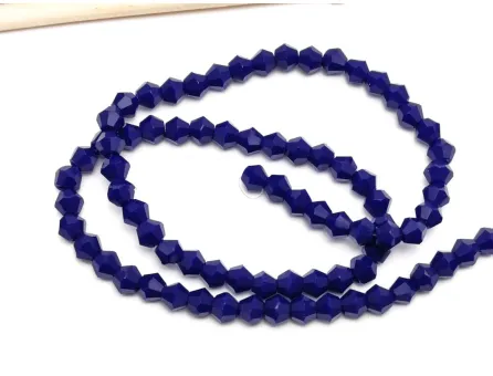 Margele cristal biconic 4mm blue opac (sirag)