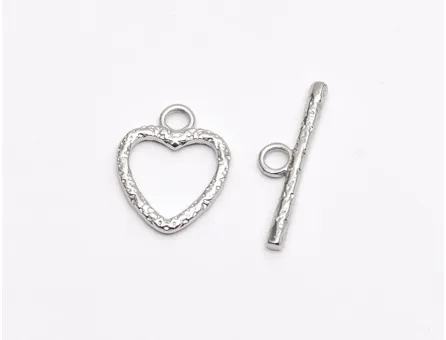 Inchizatoare toggle otel inoxidabil inima 16.5x13.5mm