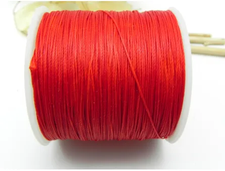 Rola ata cerata grosime 0.45mm rosu (160m)