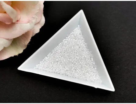 Miyuki delica 11/0 linded crystal white (5g)