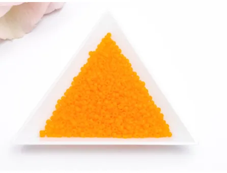 Miyuki Rocailles Rotunde 11/0 Matte Transparent Orange (10g)