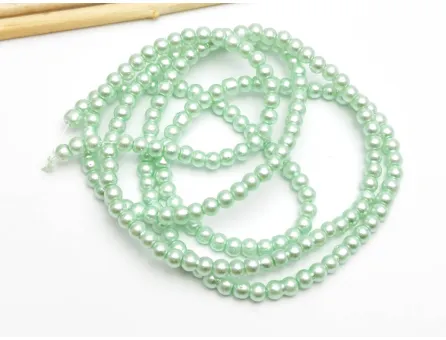 Perle de sticla 3mm turcoaz pastel (sirag)
