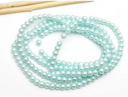 Sirag perle de sticla 4mm aqua