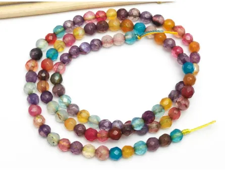 Sirag agate fatetat 4mm multicolor