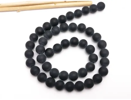 Sirag agate negru mat 8mm