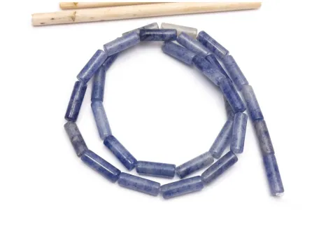 Sirag aventurin albastru tub 13x4mm