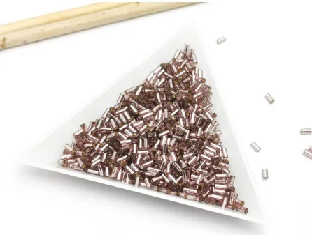 Toho bugle 3mm silver lined light amethyst (5g)