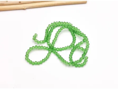 Margele cristal rondel 2.5x2mm verde (sirag)