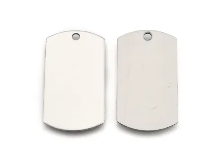 Charm otel inoxidabil placuta dreptunghi 43x24x1mm