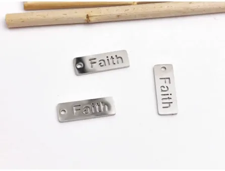 Charm otel inoxidabil faith 17x6x1mm