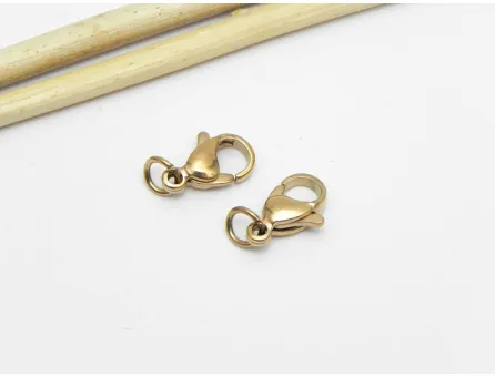 Inchizatoare carabina otel inoxidabil 304 rose gold placat IP cu za 11x7mm