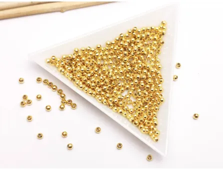 Biluta Argint 925 placat cu aur 18K - 2.5mm (1buc)