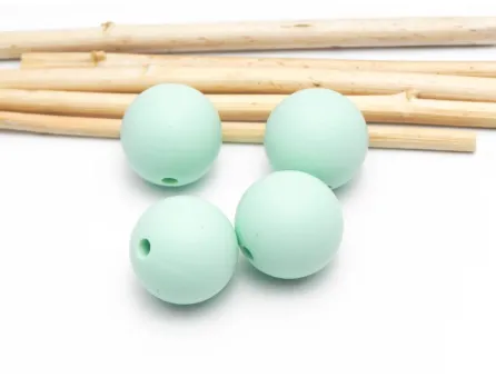 Margele de silicon 14mm mint (1buc)
