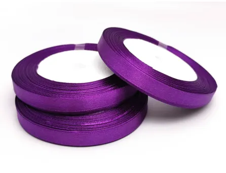 Panglica saten latime 10mm mov (22m)