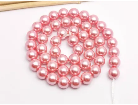 Perle de sticla calitate a 8mm rose (sirag)