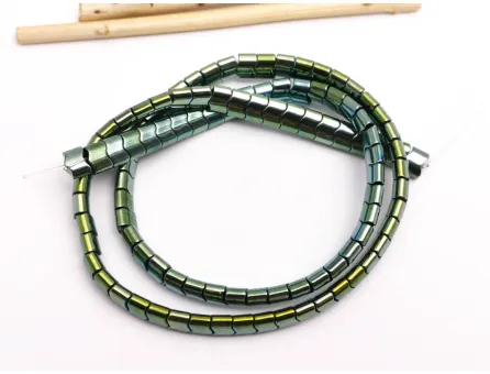Sirag hematit ondulat 6x4mm iris verde