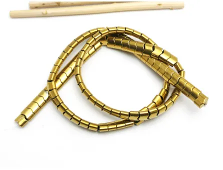 Sirag hematit ondulat 6x4mm auriu