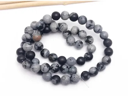 Sirag snowflake obsidian sfere 6mm