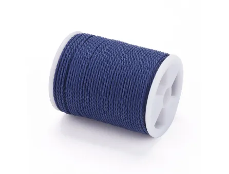 Rola snur nylon impletit grosime 1mm albastru inchis (11m)