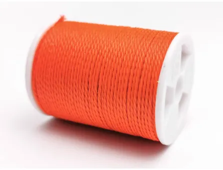 Rola snur nylon impletit grosime 1mm portocaliu intens (11m)