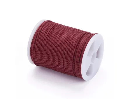 Rola snur nylon impletit grosime 1mm burgundy (11m)