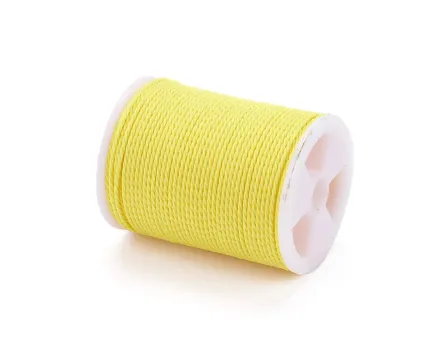 Rola snur nylon impletit grosime 1mm galben (11m)