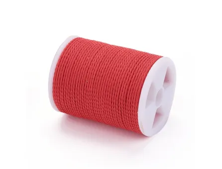 Rola snur nylon impletit grosime 1mm rosu (11m)