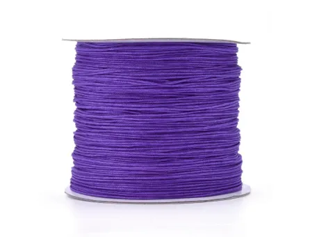 Snur cu nylon pentru bratari 0.5mm mov violet (10m)