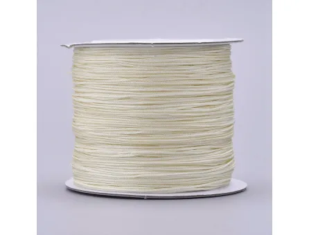 Snur cu nylon pentru bratari 0.5mm ivory (10m)