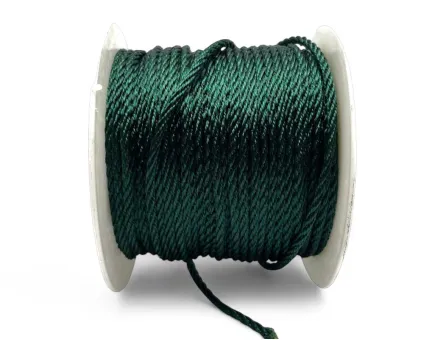 Snur nylon impletit grosime 2mm verde inchis (5metri)